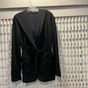 Theory Hoodie Blazer Small Drawstring Waist